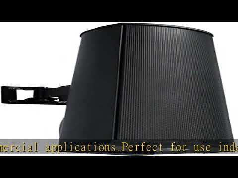 Rockville Wet Array 4 Black Swivel Column Line Array 70V Commercial Pro Speaker