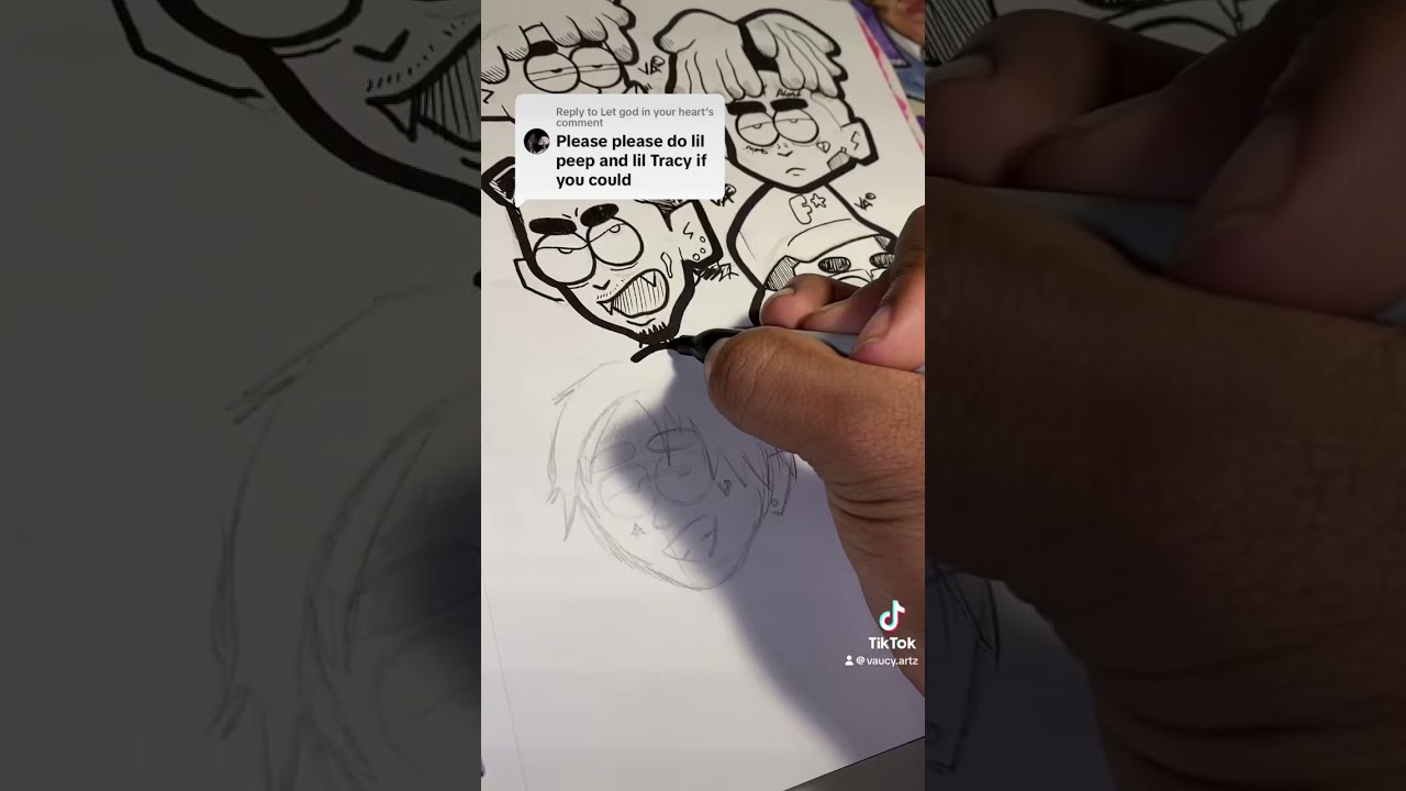 How to DRAW Lil Peep INTO A Cartoon Character!!! #lilpeep #art #artist #draw #drawing #sketch