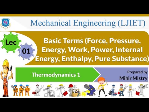 L 01 Basic Terms | Thermodynamics 1 | Mechanical