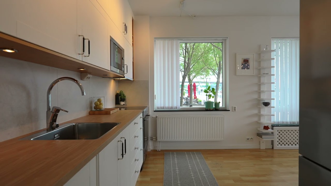 2 rum Lägenhet på Sjöfartsgatan 1, 1tr Hammarby Sjöstad Stockholms kommun - video