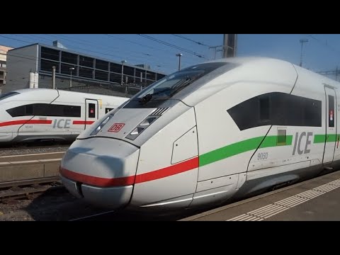 Einfahrt des ICE nach Chur und Abfahrt des ICE nach Hamburg Altona