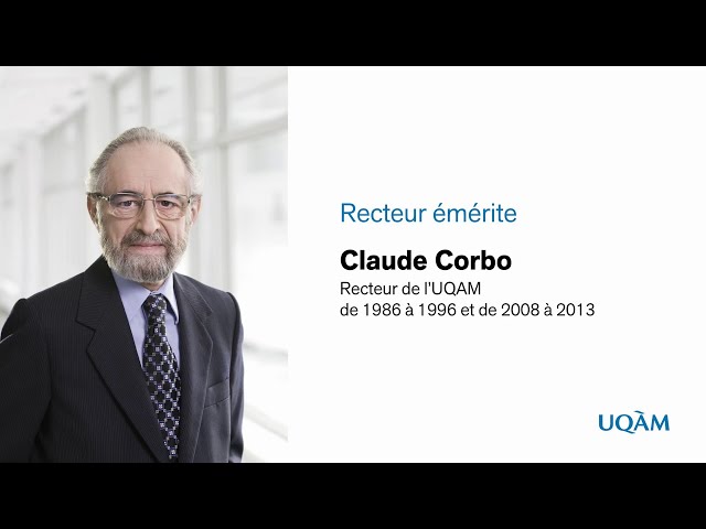 Claude Corbo, premier recteur émérite de l’UQAM