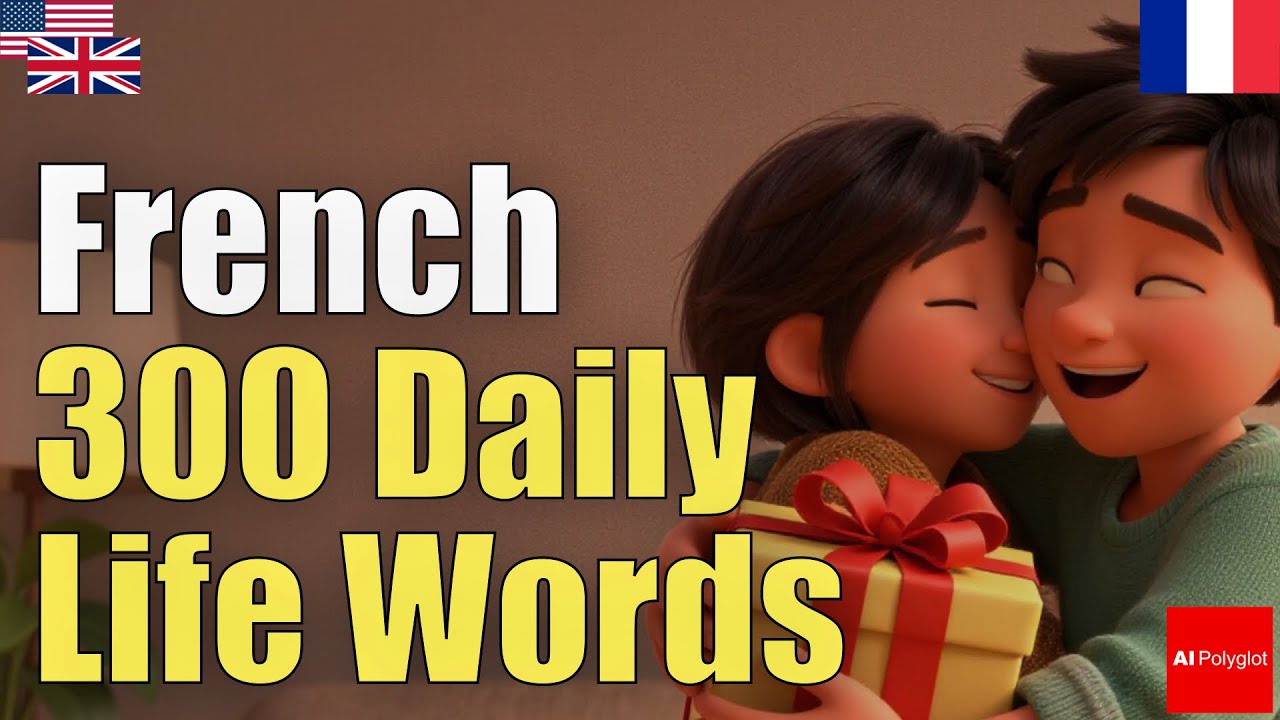 French 300 Daily Life Words | From Scratch | Immersion | Background | Natural | Common Phrases | Eve