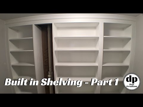 Built In Shelves Part 1 | DIY | Build Custom Shelving