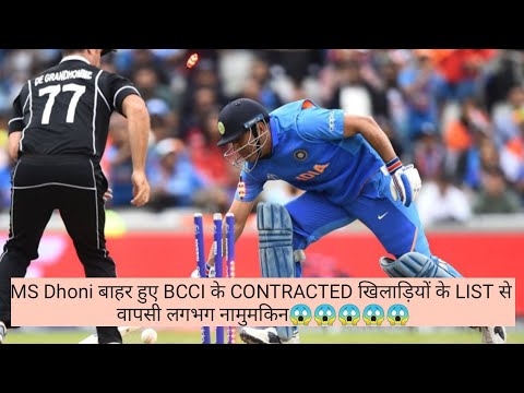 Harsh Rajput MS Dhoni dropped from BCCI annual contract list!