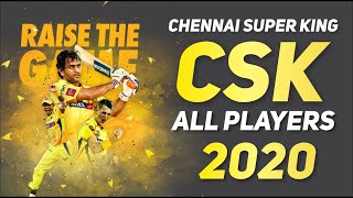 Csk Team 2020 Players list with price Chennai Super Kings team 2020 players list CSK FULL SQUAD 2020