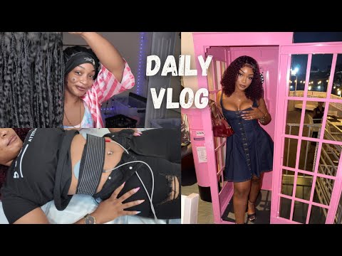 DAILY VLOG- Getting a BBL + Cheating +Ladies Night Out at 100 Restaurant +Badmind Friends+ New Stock