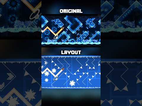 Tidal Wave: Original vs Layout [Comparison] | Geometry Dash 2.2 #shorts