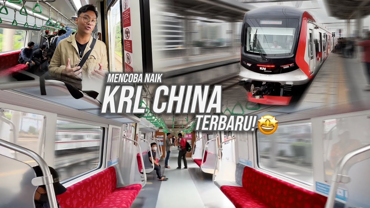 NAIK KRL BARU MADE IN CHINA DI JAKARTA 🤩 Bagus Gak Ya Keretanya?