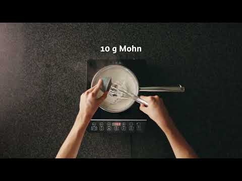 Grieß-Mohn-Flammeri mit Südtiroler Heumilch