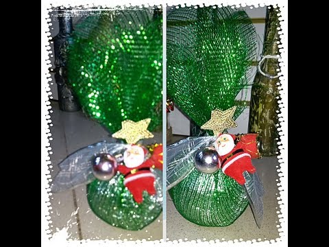 Grande Bola de Natal feita com Papel.