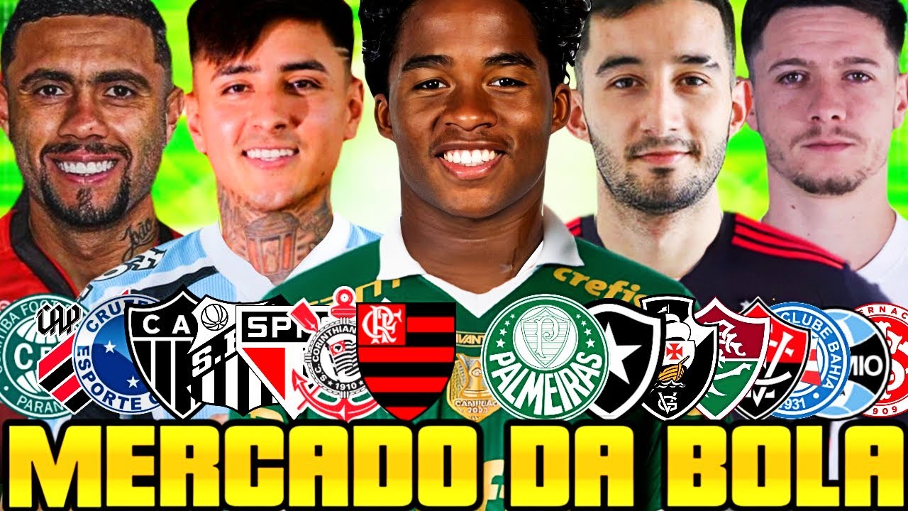 MERCADO DA BOLA 2025 | ENDRICK NO PALMEIRAS | FLAMENGO E GRÊMIO - SÃO PAULO - SANTOS - CORINTHIANS