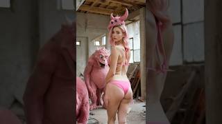 monster n girl #ai #aiart #aiwork #monster #girl #sexyback #pink