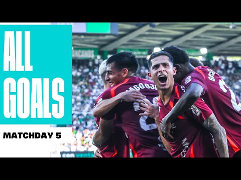 TODOS los GOLES de la JORNADA 5 de LALIGA HYPERMOTION 2025/26