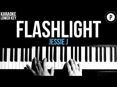 Jessie J - Flashlight Karaoke SLOWER Acoustic Piano Instrumental Cover Lyrics LOWER KEY
