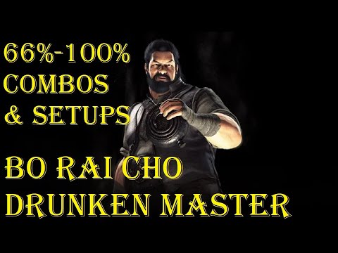 Mortal Kombat X - Bo Rai Cho (Dragon Breath) 66% - 100% Combos and Setups