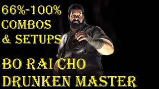 Mortal Kombat X - Bo Rai Cho (Dragon Breath) 66% - 100% Combos and Setups