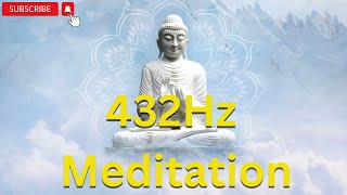 1 Hr of Meditation-Buddha Floating in the Clouds & Mountains-With 432Hz Music-Mindfulness-Yoga