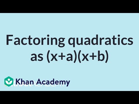 Factor quadratics with a leading coefficient of 1