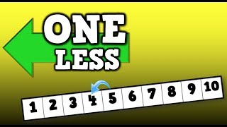 One Less!! (song for kids about identifying the # that is "ONE LESS")