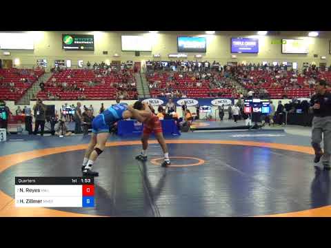 2018 Marine Corps US Open/Senior Men's Freestyle 92 Quarters - Nikko Reyes (Vall) Vs. Hayden Zillm