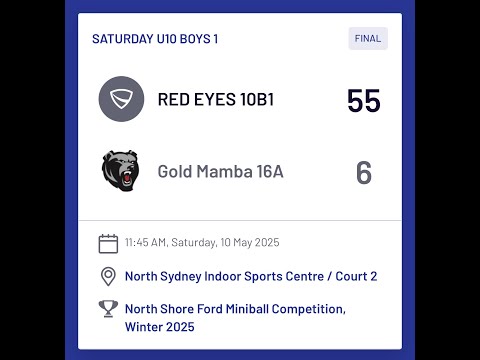 20250510  Mamba 16A 6🆚55 Eyes