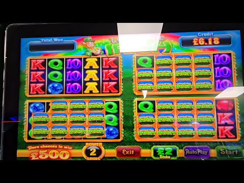 Arcade slots £2 stakes black knight rainbow riches luck of the irish & more £500 jackpots