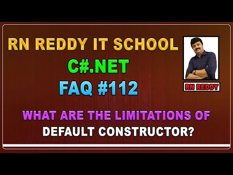 C# FAQ #112 What are the limitations of default constructor?