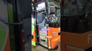 Boston to New York Bus