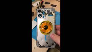 Как меняется задняя крышка на iPhone 13 Pro Max?