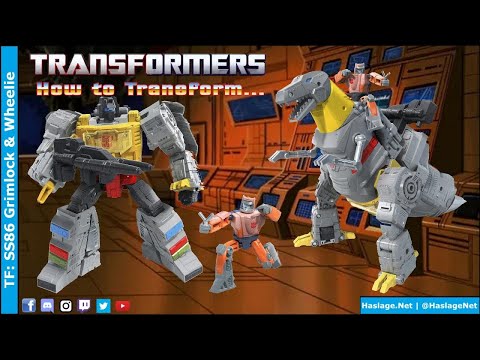 Transformers Studio Series The '86 Movie Leader Dinobot Grimlock w/ Wheelie