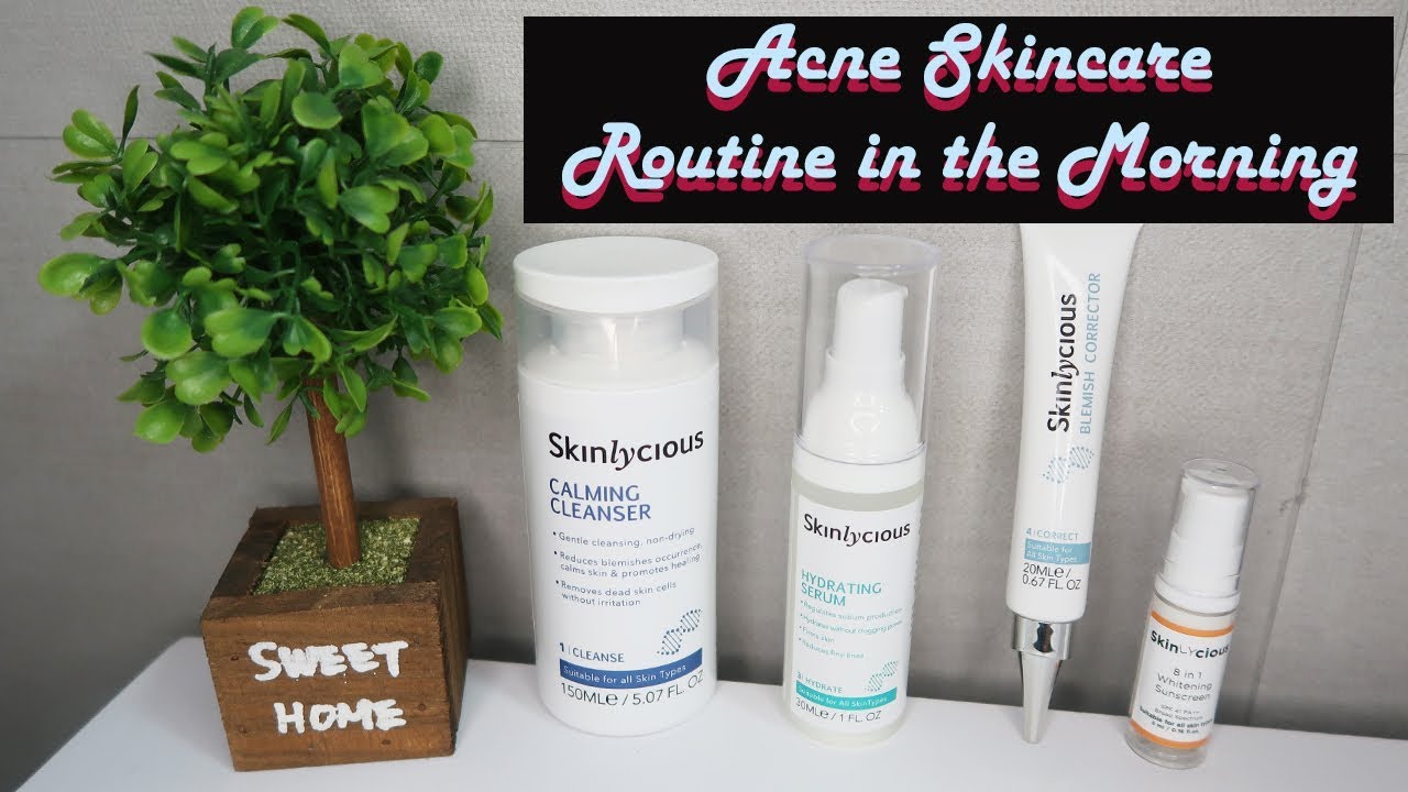 Acene Skincare Routine in Morning