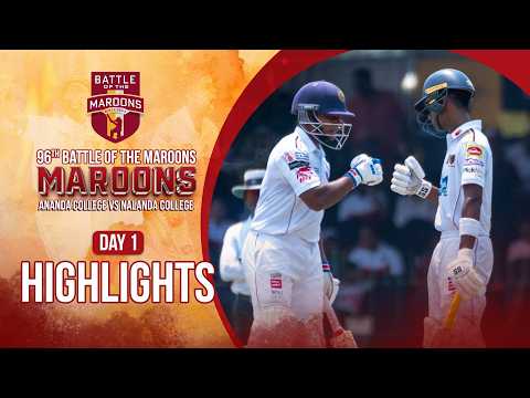 Highlights - Day 1 - Ananda vs Nalanda - 96th Battle of the Maroons