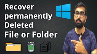 How to recover permanently deleted files/folder for free on windows 10/8/7 without software in 2 min