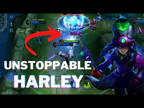 Destroying Enemies | Unstoppable Harley Gameplay | Top 1 Global Build | Mobile Legends | Mr Zeus SL