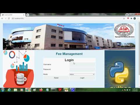 Secure Fee Management in Python | ieee project demo