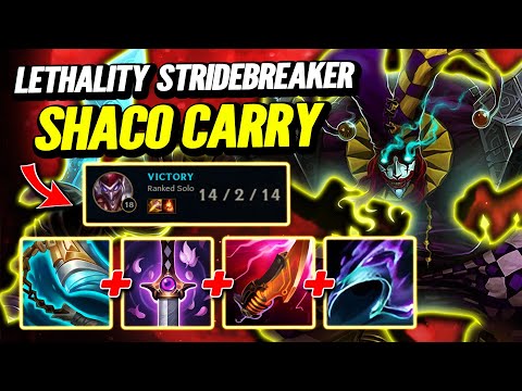Stridebreaker Shaco Carry - S14 D2 Ranked [League of Legends] Full Gameplay - Infernal Shaco