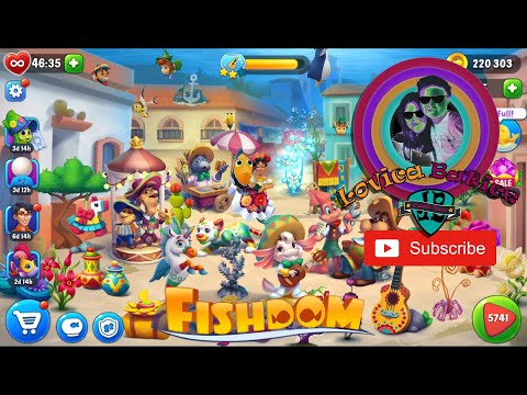 Fishdom Level 5736 - 5740 - Aquarium Mexican Fiesta - World Bon Voyage - Gameplay