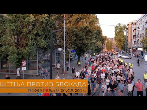 "POŽAREVAC NEĆE BLOKADE! Hiljade građana na ulicama"