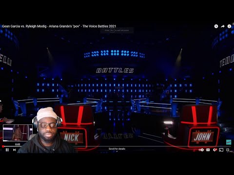 Gean Garcia vs. Ryleigh Modig - Ariana Grande's "pov" - The Voice Battles 2021 Reaction