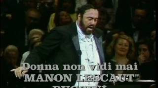 Luciano Pavarotti-Donna non vidi mai