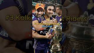 Top 5 IPL Teams Who Have Win ipl Final Trophy Most Times || csk vs gt ravinder jadeja ipl final last