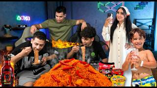 تحدي ببجي مرعب ???? الخسران ياكل أحر إندومي كوري ويلبس التورتة في وشه ????