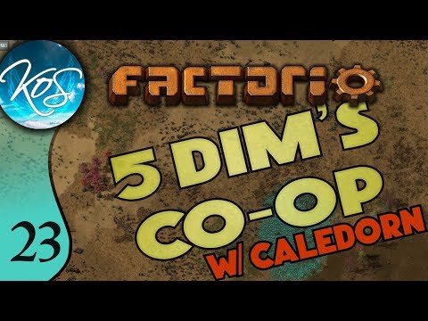Factorio 5Dim's Co-op Ep 23: IRON SOLUTIONS - MP with Caledorn, Let's Play, Gameplay