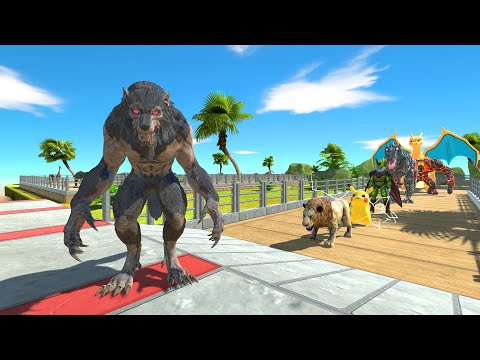 Werewolf Oasis Death Run - Animal Revolt Battle Simulator