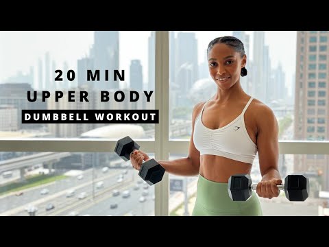 20 min Upper Body Dumbbell Workout (Strength & Tone)🔥