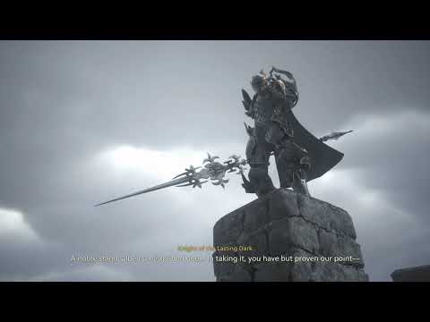 Final Fantasy 16 - Black Or White: Knight of The Lasting Dark Dragoon Introduction Cutscene & Fight