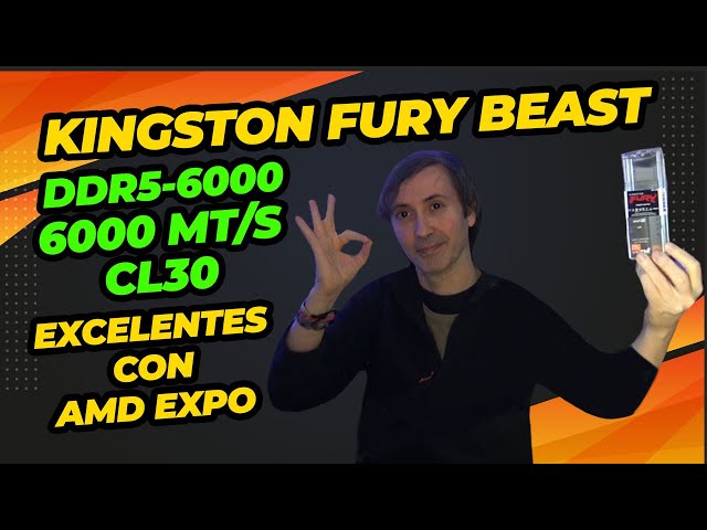 Vídeo relacionado con Kingston FURY Beast Blanco DDR5 16GB 6000MT/s CL30 DIMM Memoria gamer para Ordenadores de sobremesa Módulo único AMD EXPO e Intel XMP - KF560C30BWE-16