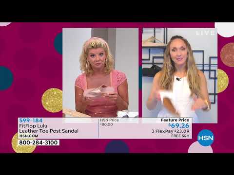 FitFlop Lulu Leather Toe Post Sandal