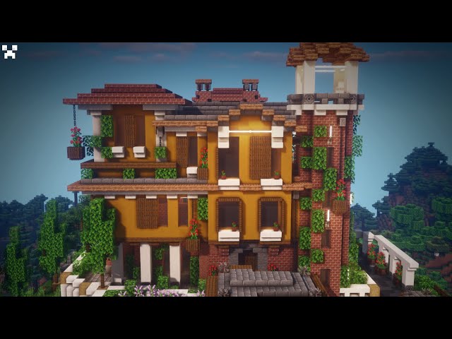Spanish villa + Vineyard Minecraft Map